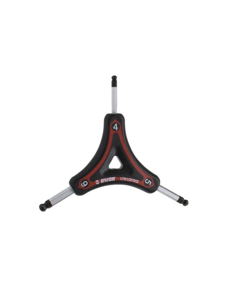 Unior trójstronny klucz imbusowy kulisty 4,5,6 us