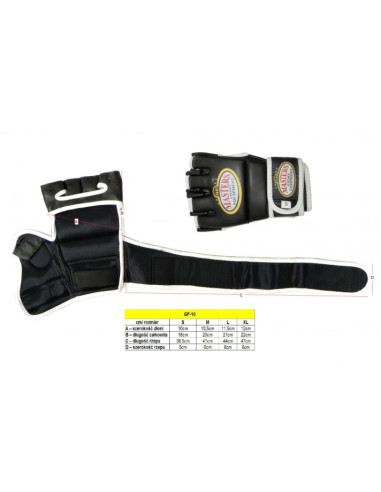 (p) rękawice do mma masters - gf-10
