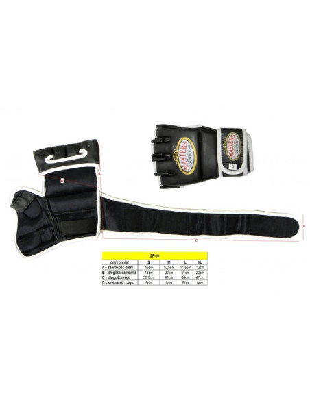 (p) rękawice do mma masters - gf-10