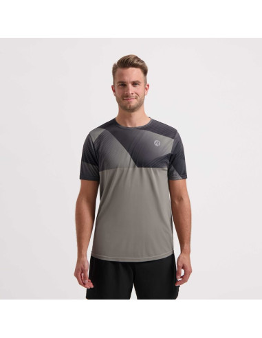 Rogelli koszulka do biegania rush beżowa 2xl