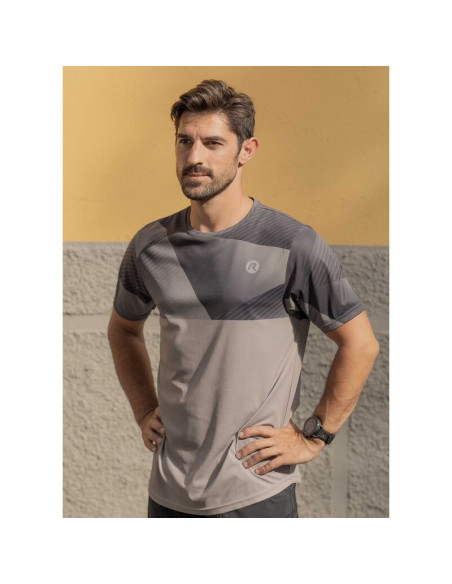 Rogelli koszulka do biegania rush beżowa 2xl