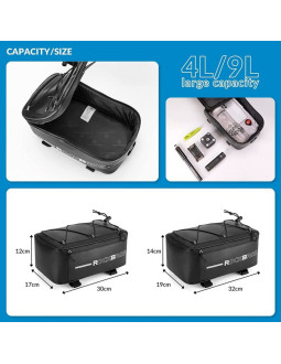 Rockbros torba rowerowa na bagażnik wodoodporna 2