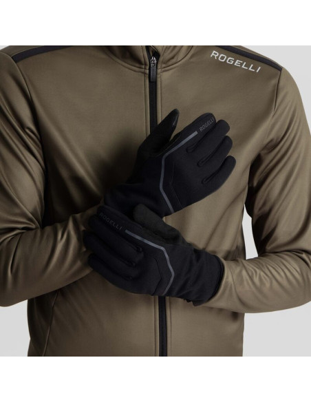 Rogelli rękawiczki zimowe apex czarne 2xl
