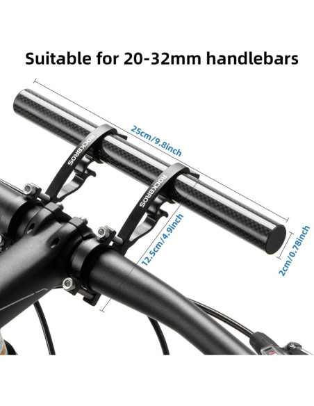 Rockbros uchwyt rowerowy, przedłużka kierownicy