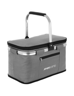 Koszyk turystyczny składany termiczny 24l szary enero camp