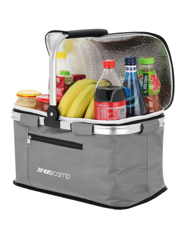 Koszyk turystyczny składany termiczny 24l szary enero camp
