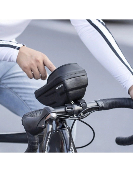 Rockbros torba na telefon na kierownicę, czarna