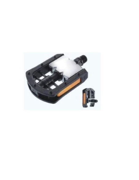 Pedały city alu/pcv składane czarne