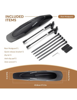 Rockbros błotnik rowerowy tył fk-899 rear 2