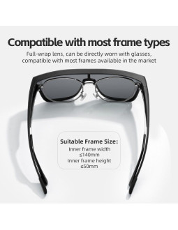 Rockbros okulary z polaryzacją czarne model sp304 2