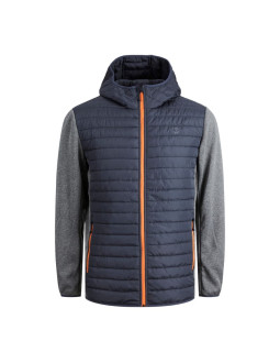 Jack&jones kurtka pikowana jjemulti quilted jacket 12182242 grey melange/set-in sle 2