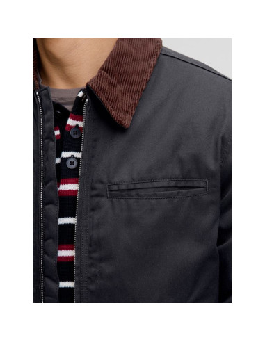 Jack&jones kurtka pilotka jornorrebro worker jacket 12282903 black/corduroy c