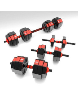 Sztangielka kompozytowa hms sgc30 30kg + sztanga