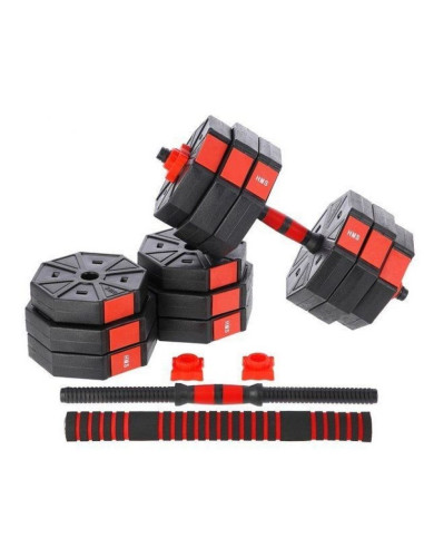 Sztangielka kompozytowa hms sgc30 30kg + sztanga