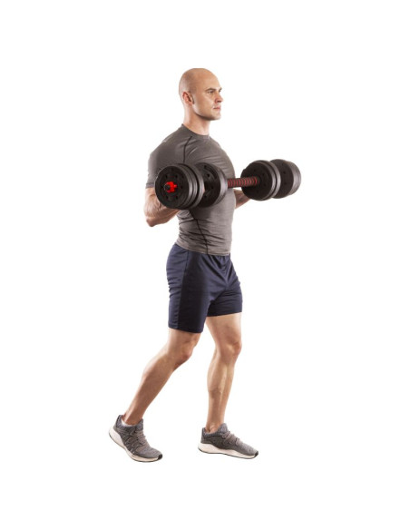 Sztangielki-sztanga  2w1 sgp30 hms 30 kg