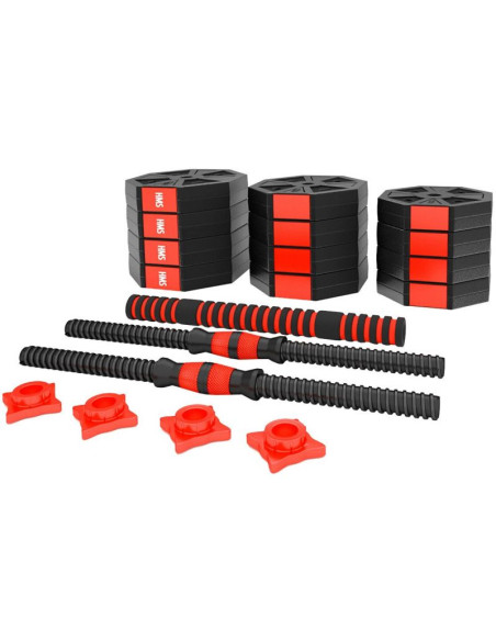 Sztangielka kompozytowa hms sgc20 20kg + sztanga