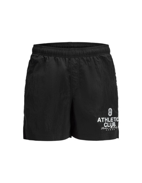 Jack&jones szorty kąpielowe jpstmaui crinkle nylon swim styd ss25 12285513 black/bright whi