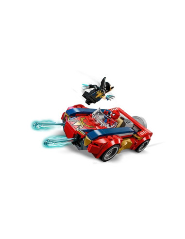 Lego marvel super heroes 76336 wolverine jako venom i samochód spider-mana