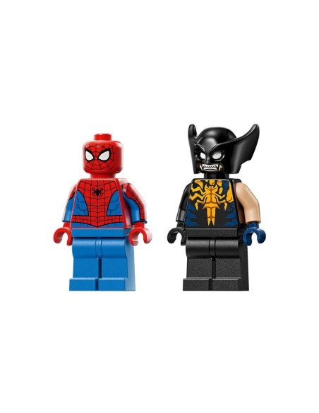 Lego marvel super heroes 76336 wolverine jako venom i samochód spider-mana