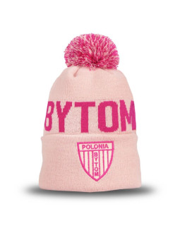 Czapka zimowa polonia bytom - pink