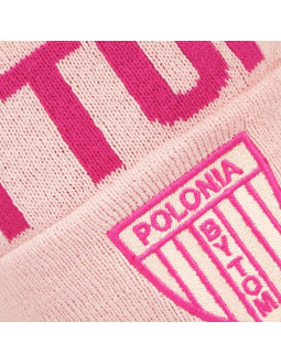 Czapka zimowa polonia bytom - pink 2