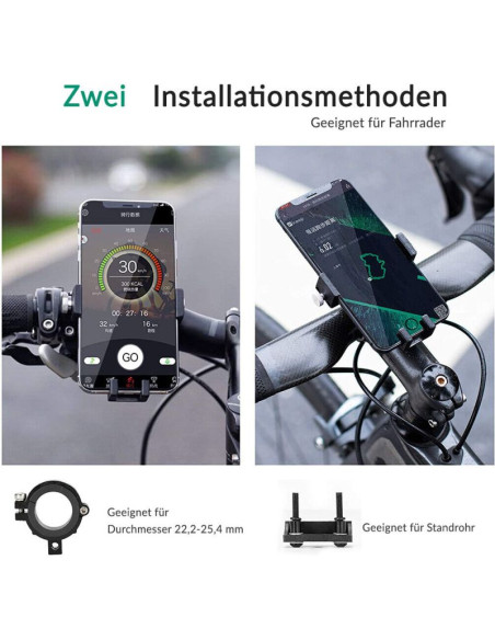 Rockbros uchwyt na telefon czarny 2017-2abk