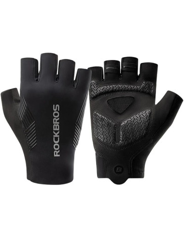 Rękawiczki rowerowe rockbros czarne rozmiar l