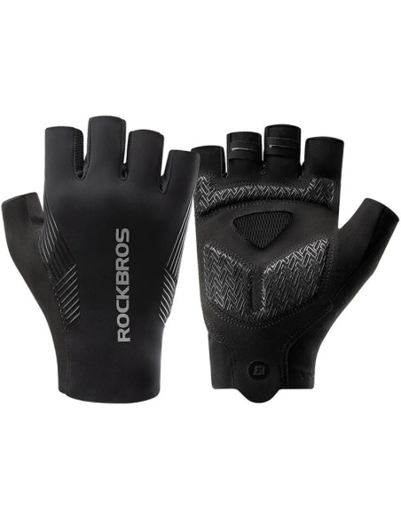 Rękawiczki rowerowe rockbros czarne rozmiar l