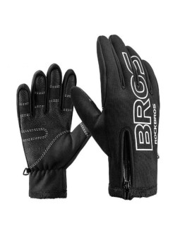 Rockbros zimowe rękawiczki rowerowe softshell m