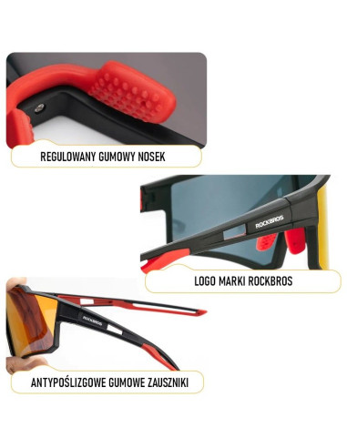 Rockbros okulary sportowe z polaryzacją sp316