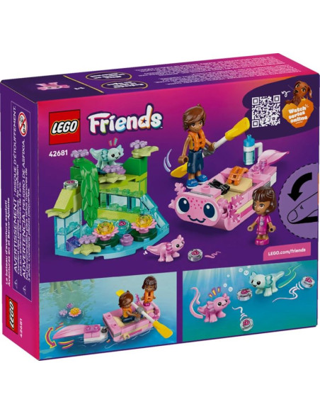 Lego friends 42681 łódź przygodowa z aksolotlem
