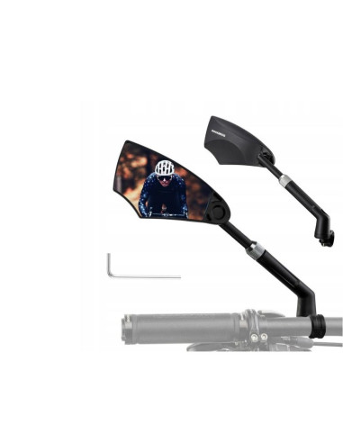 Rockbros lusterko rowerowe lewe 26210005001 czarne