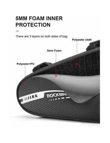 Rockbros torba pod ramę b75 czerwona