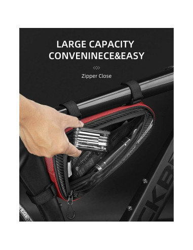 Rockbros torba pod ramę b75 czerwona