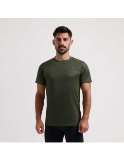 Rogelli koszulka promotion wojskowo zielona m