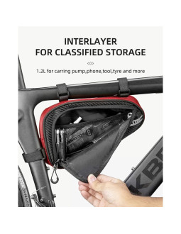 Rockbros torba pod ramę b75 niebieska 2