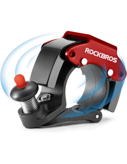 Rockbros dzwonek aluminiowy mechaniczny czerwony