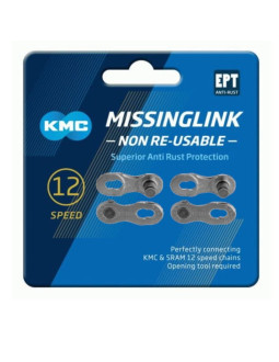 Kmc złączka 12nr ept 2 sztuki srebrna 12rz.blister 2