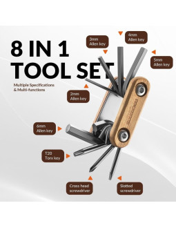 Rockbros narzędzie wielofunkcyjne 8w1 2