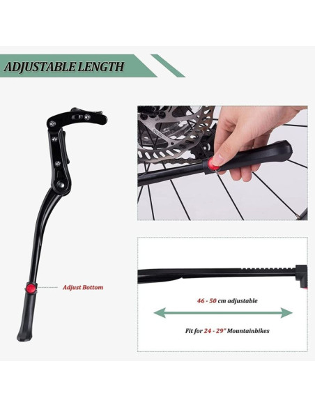 Rockbros podpórka rowerowa jc1005bk 24-29 cali