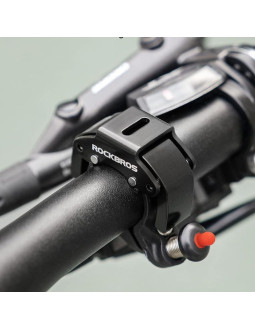 Rockbros dzwonek aluminiowy mechaniczny czarny 2