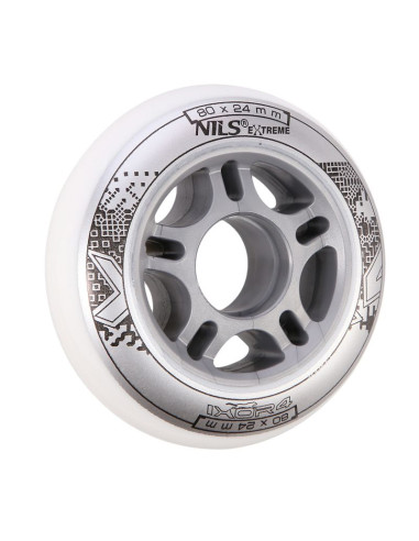 Pu 80x24 82a białe kółka (4 szt.) nils extreme