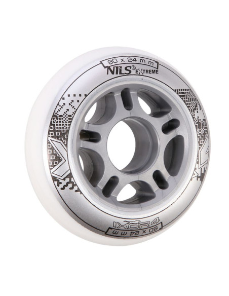 Pu 80x24 82a białe kółka (4 szt.) nils extreme