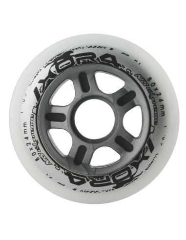 Pu 80x24 82a białe kółka (4 szt.) nils extreme