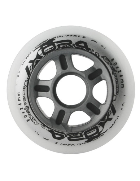 Pu 80x24 82a białe kółka (4 szt.) nils extreme