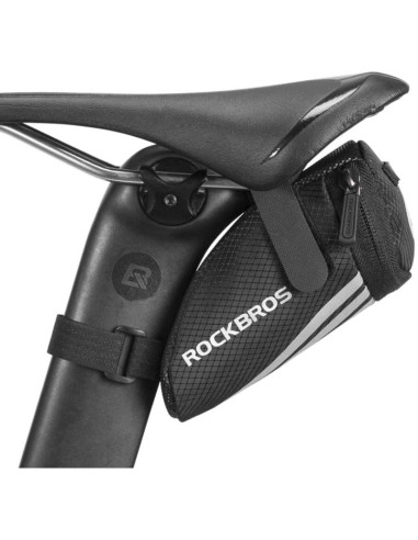 Rockbros torba podsiodłowa na rzep, czarna