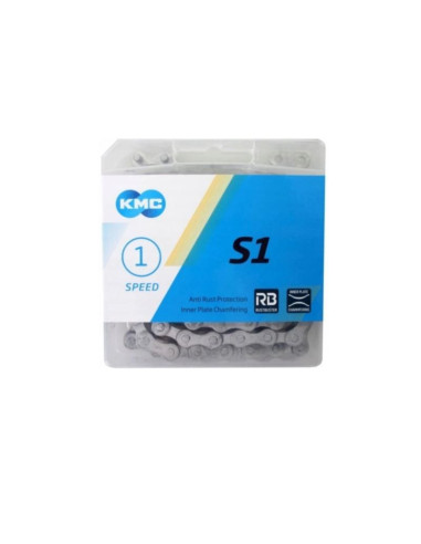 Kmc łańcuch s1 112 ogniw srebrny box