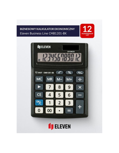 Eleven kalkulator biurowy cmb1201-bk zastępuje citizen