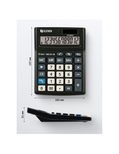 Eleven kalkulator biurowy cmb1201-bk zastępuje citizen