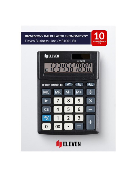 Eleven kalkulator biurowy cmb1001-bk czarny zastępuje citizen